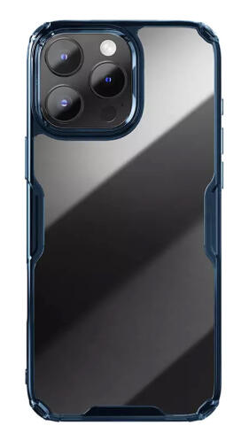 NILLKIN θήκη Nature TPU Pro για iPhone 16 Pro Max διάφανη-μπλε