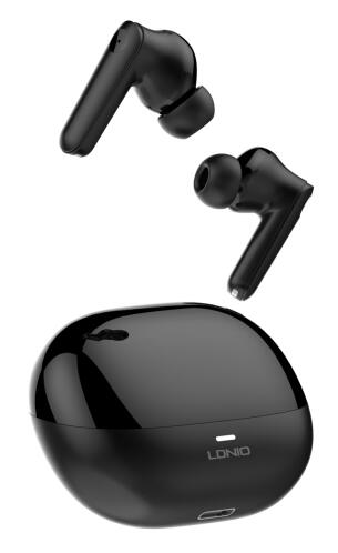 LDNIO earphones με θήκη φόρτισης T05 True Wireless 13mm 40/500mAh μαύρα