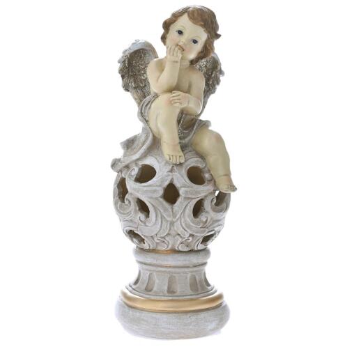 ΧΡΥΣΟΣ ΡΟΖ ΠΟΛΥΡΕΖΙΝ ΑΓΓΕΛΟΣ ΣΕ ΜΠΑΛΑ ΜΕ ΦΩΣ 12Χ11Χ30ΕΚ