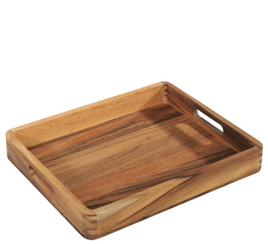 Zassenhaus Δίσκος Σερβιρίσματος Ακακίας 44x36x6cm -Καφέ Ανοικτό