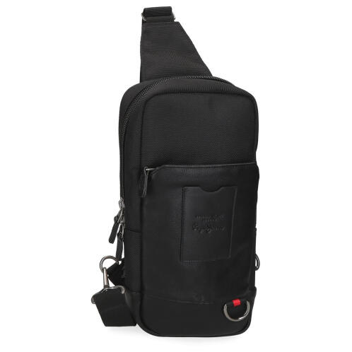 Pepe Jeans Τσαντάκι Ώμου Χιαστί 31x15x5.5cm Counter Black
