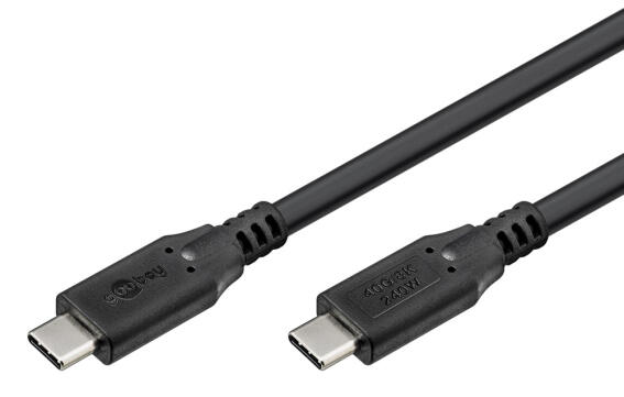 GOOBAY καλώδιο USB-C 74183 USB4 240W 40Gbps 8K/60Hz 1m μαύρο