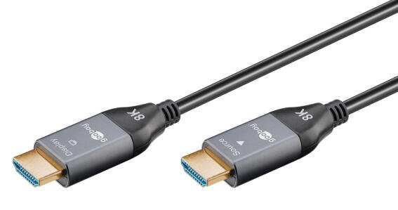 GOOBAY καλώδιο HDMI 2.1 76274 με Ethernet AOC 8K/60Hz 48 Gbps 10m μαύρο