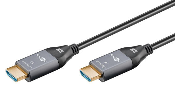 GOOBAY καλώδιο HDMI 2.1 76278 με Ethernet AOC 8K/60Hz 48 Gbps 50m μαύρο