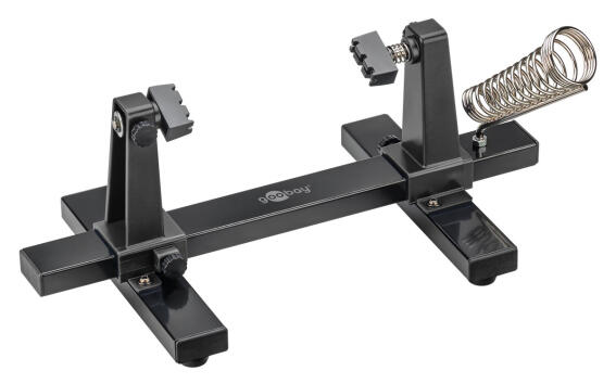 Goobay 76559 Βάση Στήριξης Πλακέτας με Θέση για Κολλητήρι 360° Μαύρη