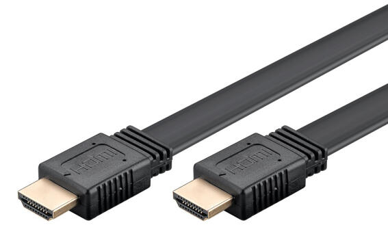 GOOBAY καλώδιο HDMI 77135 με Ethernet flat 8K/60Hz 48 Gbps 2m μαύρο