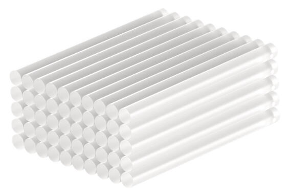 GOOBAY ράβδοι σιλικόνης 77851 Φ7mm x 100mm διάφανο 50τμχ