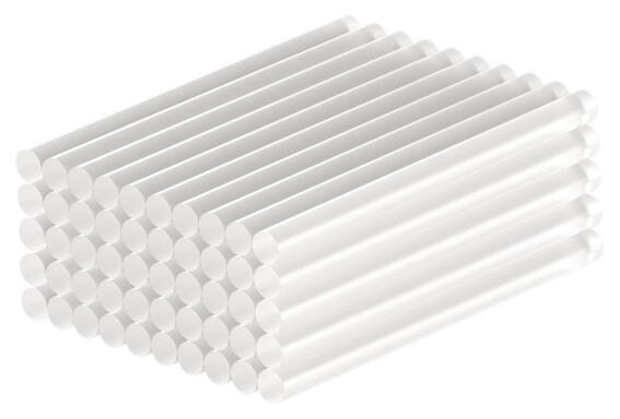 GOOBAY ράβδοι σιλικόνης 77853 Φ11mm x 200mm διάφανο 50τμχ