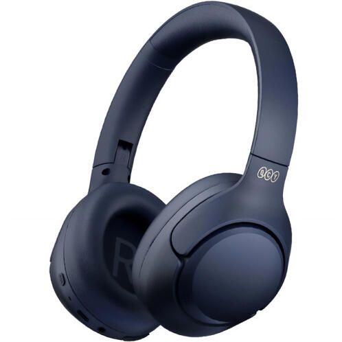 QCY H3 Ασύρματα Ενσύρματα Over Ear Ακουστικά με 60 ώρες Λειτουργίας και ANC Μπλε