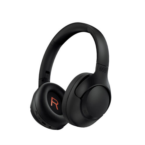 QCY H3 Ασύρματα Ενσύρματα Over Ear Ακουστικά με 60 ώρες Λειτουργίας και ANC Μαύρα