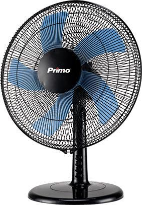 Primo Ανεμιστήρας Επιτραπέζιος 16'' 50W με Διάμετρο 40cm PRTF-80444 5 φτερά Μαύρος-Μπλε