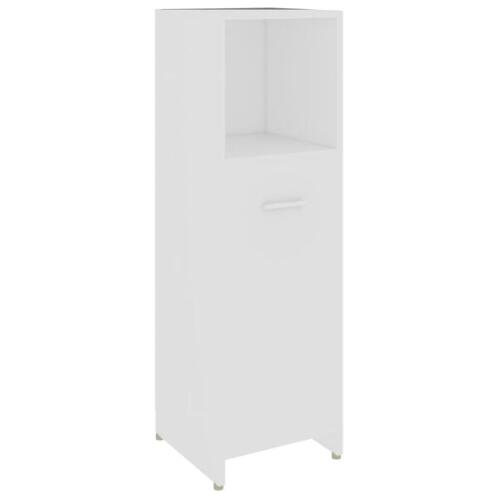 vidaXL Στήλη Μπάνιου Λευκή 30 x 30 x 95 εκ. από Επεξ. Ξύλο 802588