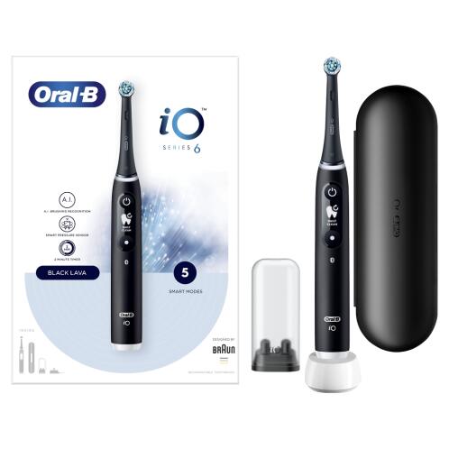 Oral-B Ηλεκτρική Οδοντόβουρτσα IO Series 6 80362436 Μαύρη