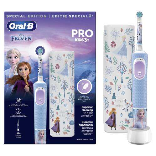 Oral-B 80720373 Vitality PRO Kids Frozen Ηλεκτρική Οδοντόβουρτσα με Θήκη