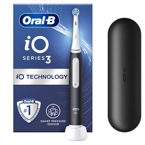 ORALB Ηλεκτρική Οδοντόβουρτσα ΙΟ SERIES 3 Μαύρη με Θήκη - 80839755