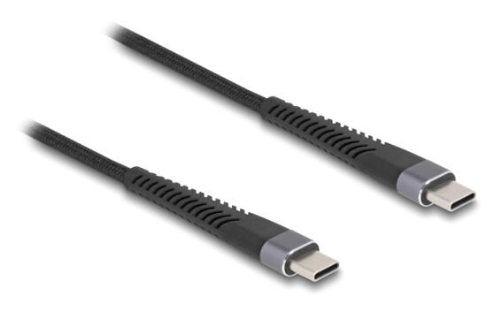 DELOCK καλώδιο USB-C 81124 60W 480Mbps 1m μαύρο