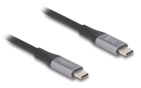 DELOCK καλώδιο USB-C 81192 240W 40 Gbps 8K 2m E-Marker μαύρο