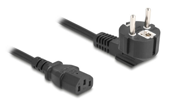 DELOCK καλώδιο τροφοδοσίας 81298 3x 1.00mm² 1m μαύρο