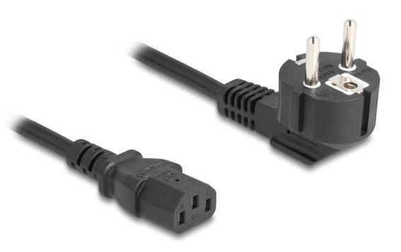 DELOCK καλώδιο τροφοδοσίας 81299 3x 0.75mm² 1m μαύρο