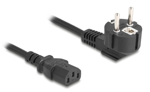 DELOCK καλώδιο τροφοδοσίας 81326 3x 0.75mm² 2m μαύρο