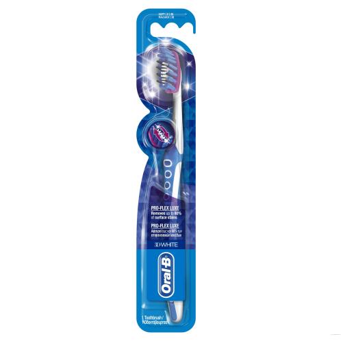 Oral-B 3D White Luxe Pro-Flex Χειροκίνητη Οδοντόβουρτσα 38 Μαλακή 1τμχ - 81574801