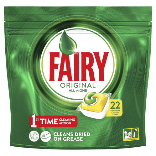 Fairy All In One Lemon Κάψουλες Πλυντηρίου Πιάτων 22 Κάψουλες 81633045