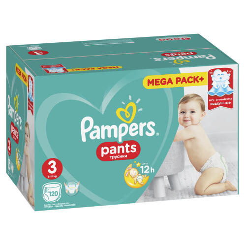 Pampers Pants Πάνες Βρακάκι No3 6-11kg Mega Pack 120τμχ