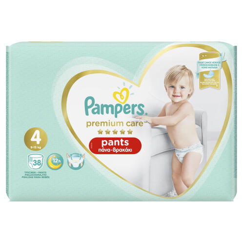 Pampers Premium Care Pants Μέγεθος 4 (9-15kg) - 38 Πάνες-Βρακάκι - 81696008