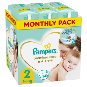 PAMPERS Premium Care Μέγεθος 2, (4kg-8kg) - 240 Πάνες - 81765795