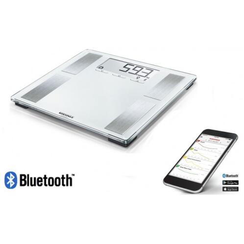 Soehnle Ψηφιακή Ζυγαριά με Λιπομετρητή & Bluetooth Shape Sense Connect 100 Λευκή 180kg