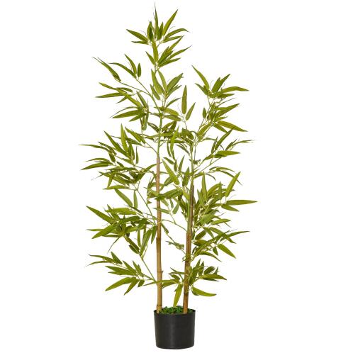 HOMCOM Τεχνητό Φυτό Bamboo σε Γλάστρα 120 cm 830-429