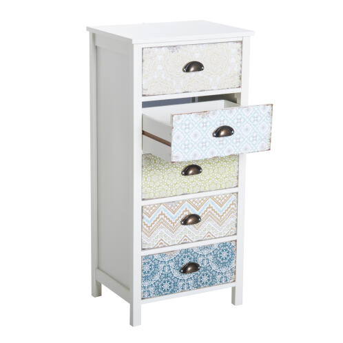 Homcom Συρταριέρα Vintage με 5 Συρτάρια Fantasy, 46x34x97,5 εκ. 831-156