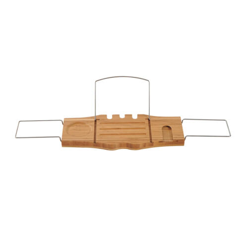 Πολυλειτουργικό Ράφι Μπανιέρας από Μπαμπού 79 -105 x 21 x 3 cm HOMCOM 834-070