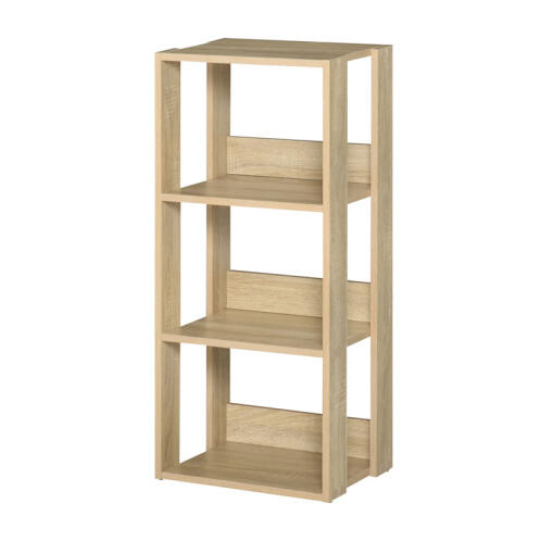 HOMCOM Ξύλινη Βιβλιοθήκη με 3 Ράφια 40 x 29.2 x 87.9 cm  836-258