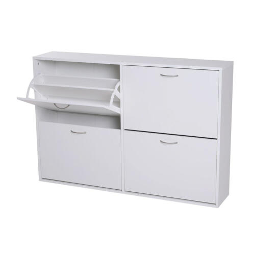 HOMCOM Ξύλινη Παπουτσοθήκη 120 x 24 x 81 cm  837-004WT