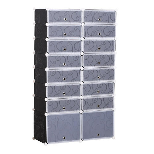 HOMCOM Stand Αποθήκευσης 32 Ζευγαριών Παπουτσιών 95 x 37 x 160 cm  837-017