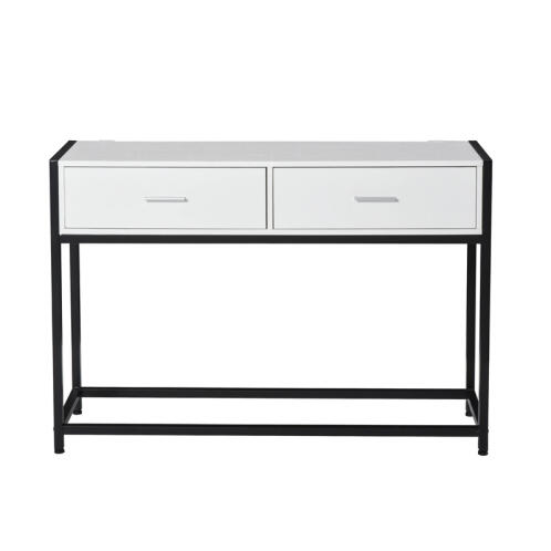 Μεταλλική Κονσόλα με 2 Συρτάρια 120 x 34 x 81 cm HOMCOM 837-099