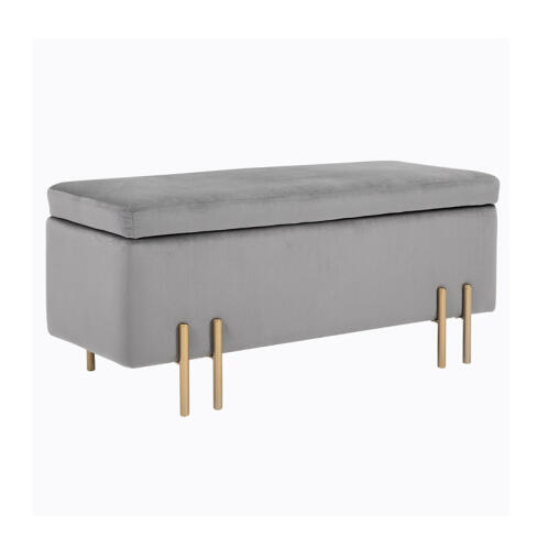 HOMCOM Σκαμπό με Αποθηκευτικό Χώρο 42 x 100 x 40 cm 838-024GY