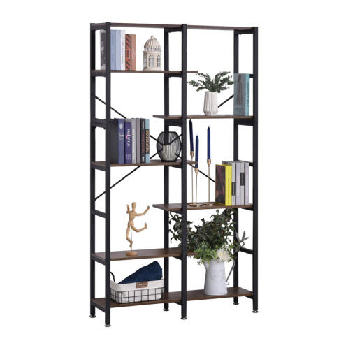 HOMCOM Μεταλλική Βιβλιοθήκη με 6 Ράφια 100 x 30 x 182 cm 838-048