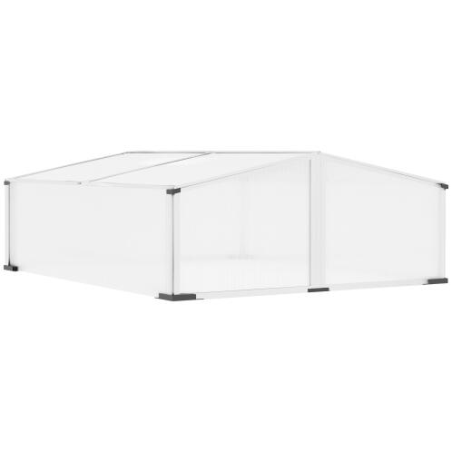 Outsunny Garden Greenhouse with Sunroof Polycarbonate 120x100x31-41cm - Διάφανο 845-537SR