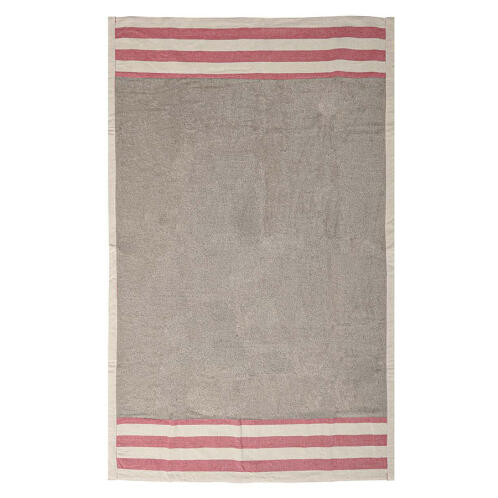 White Fabric Πετσέτα Θαλάσσης Red Stripe