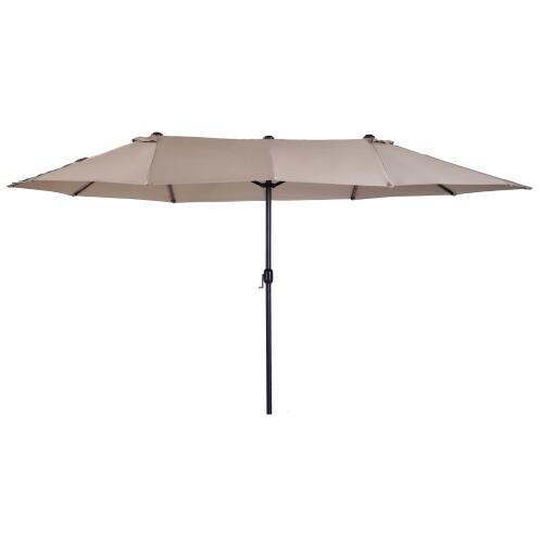 Outsunny Outdoor Double Canopy Umbrella, Ecr ?, Καλυμμένη περιοχή: 4,6μ 84D-031V01CF