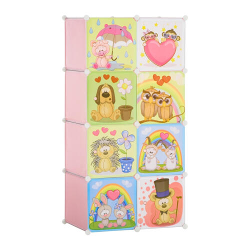 Σύστημα Αποθήκευσης - Ντουλάπα με 8 Κύβους 74 x 47 x 144 cm HOMCOM 850-171