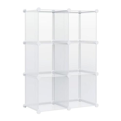 Πολυμορφική Παπουτσοθήκη με 6 Κύβους Αποθήκευσης 94.5 x 32 x 162 cm HOMCOM 850-175