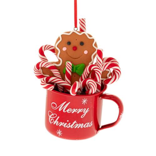 ΚΟΚΚΙΝΗ ΚΟΥΠΑ ΜΕ GINGERBREAD ΚΡΕΜΑΣΤΟ ΣΤΟΛΙΔΙ 9X7X12EK