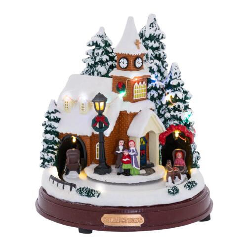 ΠΕΡΙΣΤΡΕΦΟΜΕΝΟ ΣΚΗΝΙΚΟ ΕΚΚΛΗΣΙΑ ΜΕ ΜΟΥΣΙΚΗ ΚΑΙ ΦΩΣ 20Χ20Χ22ΕΚ ΜΠΑΤΑΡΙΑΣ