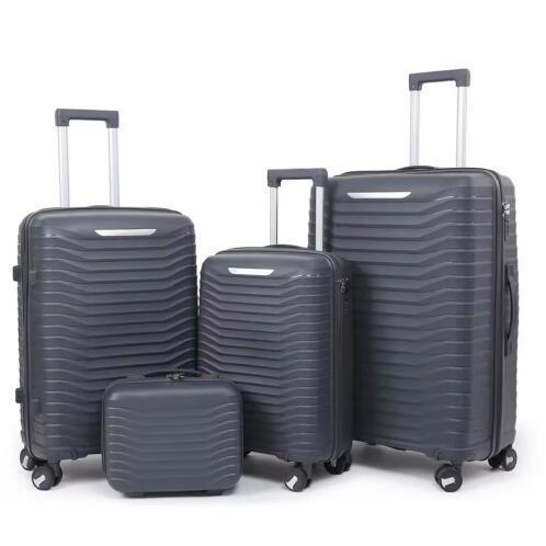 A.I Βαλίτσες Ταξιδιού με 4 Ρόδες 74x50x30 65x44x27 55x38x23 25x32x16εκ Σετ 4τμχ Σκούρο Γκρι