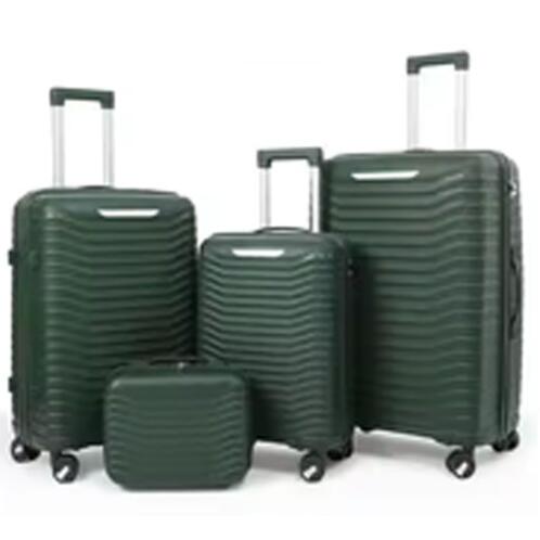 A.I Βαλίτσες Ταξιδιού με 4 Ρόδες 74x50x30 65x44x27 55x38x23 25x32x16εκ Σετ 4τμχ Πράσινο