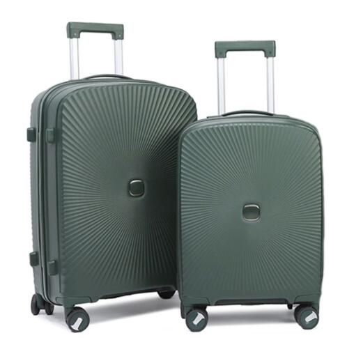 A.I Βαλίτσες Ταξιδιού με 4 Ρόδες 64x43x25Εκ 55x38x20Εκ Σετ 2τμχ Σκούρο Πρασίνο