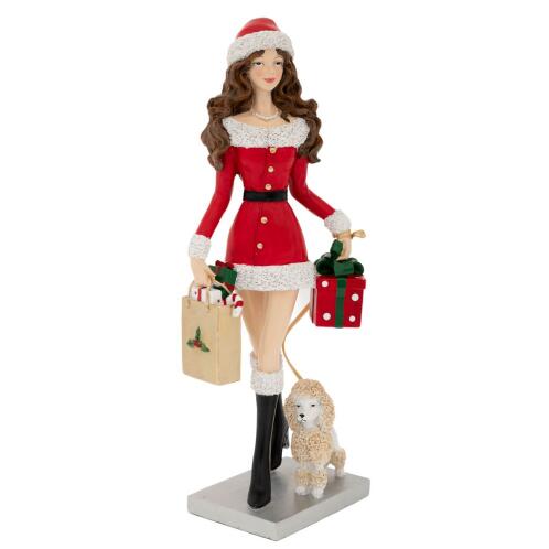 ΚΟΚΚΙΝΗ ΠΟΛΥΡΕΖΙΝ ΑΓΙΟΒΑΣΙΛΙΝΑ ΜΕ ΣΚΥΛΑΚΙ ΚΑΙ ΔΩΡΑ 11,5Χ10Χ34ΕΚ